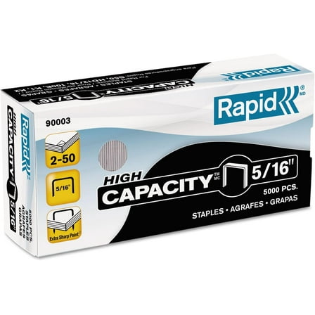 Rapid High Capacity Staples, 5/16-Inch, 5,000 Per Box (90003)