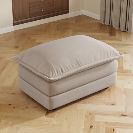 Allure Sectional Sofas Light Coffee Ottoman