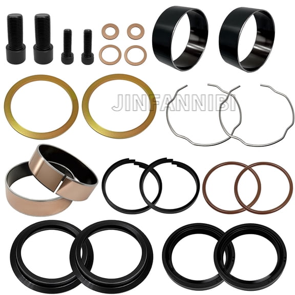 49mm Front Fork Leg Boots Rebuild Kit Set For Harley Dyna Fat Bob FXDF 2008-2017