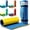 Blue/Yellow, variant on SOWKT Lily Pad 9x6 ft Floating Mat for Lakes and Pools