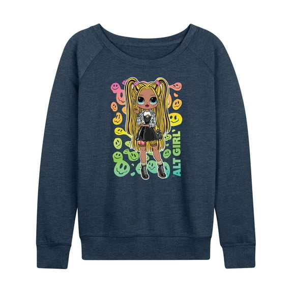 LOL OMG! Fashion Dolls - Rainbow ALT Girl - Women's Lightweight French Terry Long Sleeve Shirt