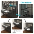 thumbnail image 5 of ACETEK 37.8"L x 23.62"W x 31.5"H Modern Kennel Dogs room up to 80 LB, Dog crate furniture with Multi-Purposes(Grey), 5 of 11