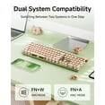 thumbnail image 4 of Teclado SEUNKWANG V20 inalámbrico mecánico con switches rosas, 4 of 8