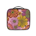 thumbnail image 3 of Makeup Train Case with Adjustable Dividers,Cosmetic Bag Portable Portability Bag Case Gifts Big Daisies, 3 of 8