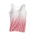 thumbnail image 3 of VBTAPA Womens Shelf Tank Tops Sleeveless Gradient Graphic Tees Slim Fit Stretch Casual Workout Undershirts White XXL, 3 of 8