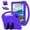 Purple, variant on Kids Case for iPad Air 11 Inch 2024 / iPad Pro 11 Inch 5th Generation 2024 with Kickstand/Handle Stand Lightweight Soft EVA Foam Shockproof Silicone Cover Boy Girl, Blue