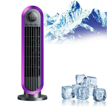 

Small Electric Fan Timeable Oscillating Tower Fan With Long Endurance And Smart Display Bladeless Fan For Bedroom Office Kitchen