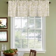 thumbnail image 4 of Farmhouse Yellow Valances for Windows, Decorative Rod Pocket Window Valance Curtains, Vintage Flower Leaf Botanical Plant Short Curtain Drapes for Kitchen/Living Room, 2 Panels, 54" W x 18" L, 4 of 8