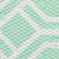 thumbnail image 6 of Mainstays Mint Green Fretwork Cushioned Foam Bath Mat, 17 in. x 36 in., 6 of 11