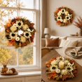 thumbnail image 5 of Fmxomd Halloween Wreath for Front Door, Fall Wreath&nbsp;Halloween Decorations for Home Porch Table Centerpiece Party Holiday Autumn Decor, 5 of 7