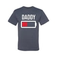 thumbnail image 2 of Wild Bobby, Daddy Battery, Father's Day, Men Graphic Tee, Vintage Heather Blue, 4X-Large, 2 of 4