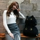 thumbnail image 3 of Nette Gato Negro Juguete de Peluche Umarmung Juguete Creativo Cojín Regalo Animal Muñeca S/L Gato Cojín, Negro, S/800.0g JFHHH pequeña, 3 of 4