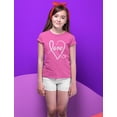 thumbnail image 7 of Tstars Girls Valentine's Day heart Shirts for Teen Kids T Shirt, 7 of 7