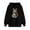 Black, variant on Homenesgenics Womens Hoodies under $10 Women's Graphic Winter Hoodie Pullover Tops Long Sleeved Comfortable Sweatshirt Black S