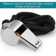 thumbnail image 4 of 5-pack stainless steel whistle with strap, 4 of 5