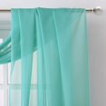 thumbnail image 3 of Juego de 2 pañuelos transparentes de gasa azul Curtain NICETOWN, 152 x 549 cm, 3 of 5