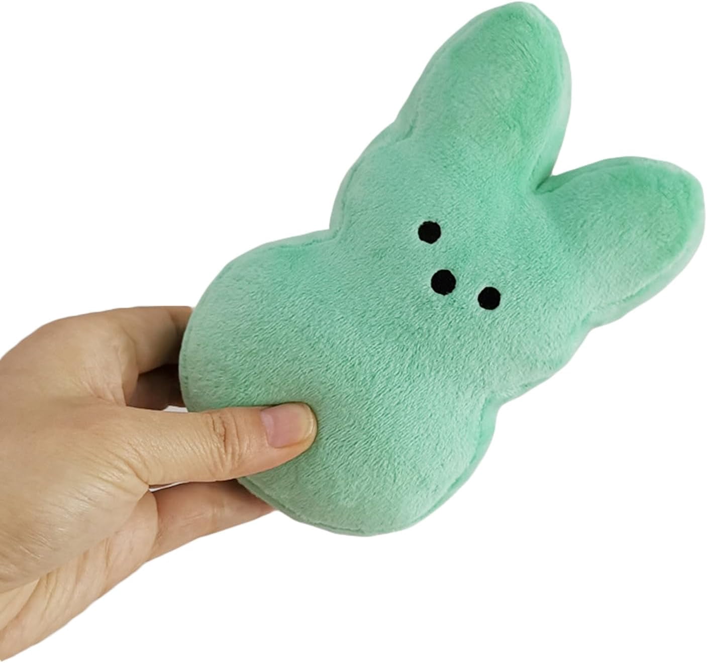Guvpev Easter Bunny Peep 10" Plush Collectible, Soft & Huggable Bunny Stuffed Animal Easter Decorations Doll, Easter Basket Stuffers Gifts for Boys & Girls