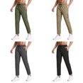 thumbnail image 2 of Dpytoraw Men's Lightweight Jogger Pants Stretch Fit Outdoor Running Travel Trousers Yellow XXXL, 2 of 7