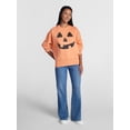 thumbnail image 2 of Women's Halloween Jack O Jewels Graphic Fleece from Way to Celebrate, Sizes S-4X, 2 of 5