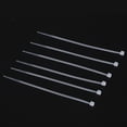 thumbnail image 3 of 100pcs Cable Zip Ties White Heavy Duty Plastic Wire Ties Clear Self Locking Nylon White Zip Ties for Indoor and Outdoor 3x100, 3 of 9