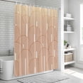 thumbnail image 6 of Orange Ombre Shower Curtain, Waterproof Shower Curtains for Bathroom, Farmhouse Stripes Modern Abstract Art Washable Fabric Bathtub Curtain Set Bath Decor with 12 Hooks 72"x78", 6 of 8