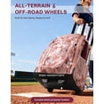 thumbnail image 2 of Bolsa de softball con ruedas AUROTIER Pink Camo resistente al agua, 2 of 9