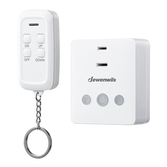 DEWENWILS Plug-in Dimmer Switch for Dimmable LED/CFL Lights, Lamp Dimmer Plug-in Switch with Remote, 100FT Remote Control Range