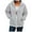 Gray, variant on QQAMB Oversized Sweatshirts for Women Zip Up Hoodie Casual Long Sleeve Fleece Jacket Lightweight Fall Hoodies with Pockets
