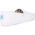 thumbnail image 3 of Toms Alpargata Men's Recycled Cotton Canvas Slip On Trainers In White Size 8, 3 of 6