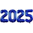 thumbnail image 6 of Navy Blue Number 2025 Balloons, 40" Large Navy Blue 2025 Balloons Helium Mylar Foil Balloons for 2025 New Year Christmas Graduation Party Decoration, 6 of 10