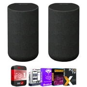 Sony SA-RS5 Wireless Rear Speakers with Built-in Battery for HT-A7000/HT-A5000 Bundle with Tech Smart USA Audio Entertainment Essentials Bundle + 1 Year Protection Pack