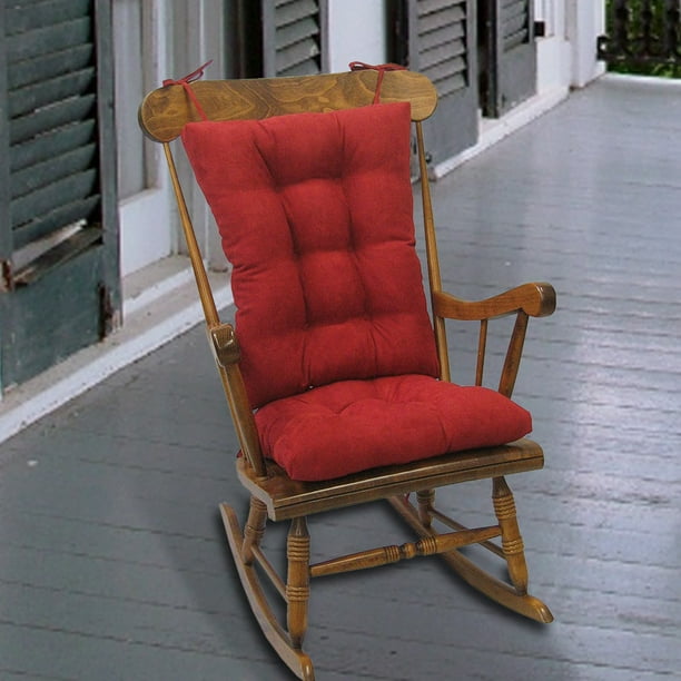 Indoor Rocking Chair Cushion Non Slip Chair Pad Cushion with Ties