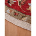 thumbnail image 5 of Rugsotic Carpets Hand Tufted Wool Eco-Friendly Area Rugs - 6'x6', Round, Beige Red, Modern Contemporary Design, High Pile Handmade Anti Skid Rugs for Living Room, Bed Room (K00106), 5 of 7