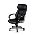 thumbnail image 2 of Poundex Chaise de Bureau Moderne en Faux Cuir Couleur Noire, 2 of 7