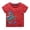 Red, variant on LRen Boys Shirts Size 7 Boy Graphic Print Crewneck Short Sleeve Graphic T Shirts Kid Boy Summer Tees Comfort Summer Tees for Kids