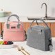 thumbnail image 4 of Lunch Bag Simple Lunch Box For Women Men Insulated Lunch Bag 1 Storage Bag Simple Reusable Lunch Tote Bag For Work, Picnic Beach Or Travel - Gray 26s, 4 of 5