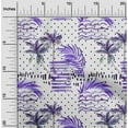thumbnail image 2 of oneOone Silk Tabby Purple Fabric Tropical Quilting Supplies Print Sewing Fabric By The Yard 42 Inch Wide, 2 of 4
