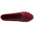thumbnail image 6 of Minnetonka Women's Kilty Hardsole Moccasins 8.5 M Cherry Red, 6 of 7