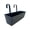 Black, variant on Aximioll White Rectangular Hanging Planter 11.02 in, Durable Iron Railing Box with Dual Curved Hanging Arms, Balcony Flower Trough for Garden Fence and Deck Rail