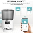 thumbnail image 4 of 4L Auto Cat Feeder Pet para Smart Dispensador de croquetas de alimentos cuenco de acero inoxidable, 4 of 12