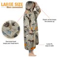 thumbnail image 4 of Catalonia Horse Print Zip Up Blanket Hoodie Sweatshirt, Oversized Sherpa Pullover Jacket Coat for Men Women, Gift for Her, Horse Gifts for Women, 4 of 7