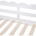 thumbnail image 6 of DEALTOPS Twin Size Loft Bed with Storage Cabinet and 3 Drawers, House Loft Bunk Beds with Roof, Black Boards and Guardrail - White, 6 of 8