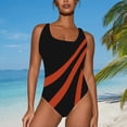 thumbnail image 1 of WILLBEST Trajes de Baño Niña Natación Talla Grande Traje de Baño Para Mujer Cuello En U Color Sólido Monokini Trajes de Baño Verano Ropa de Playa, 1 of 4