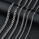 thumbnail image 1 of Basic Punk Stainless Steel 3,5,7mm Curb Cuban Necklaces For Men Women Black Gold Color Link Chain Chokers Solid Metal Jewelry, 1 of 5