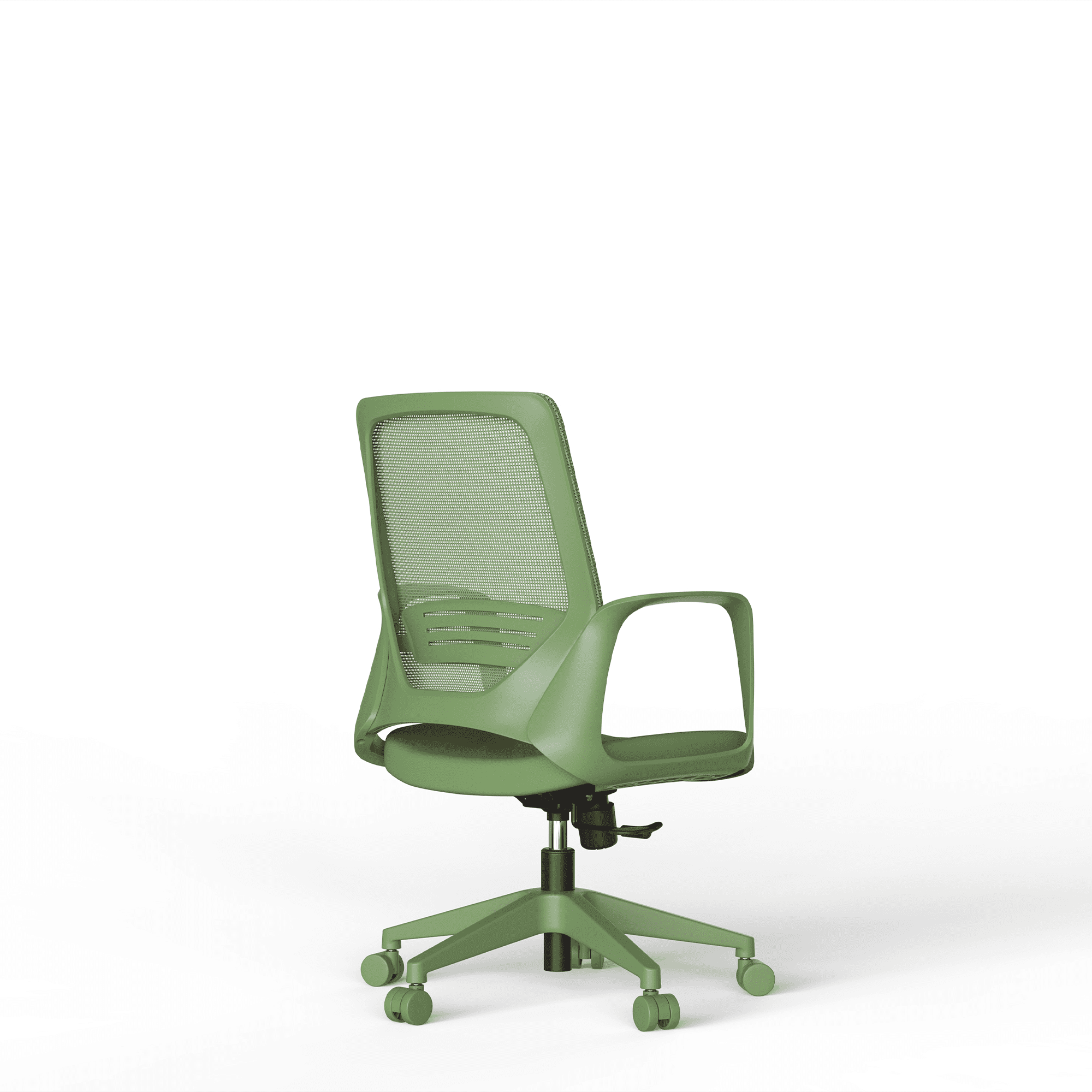 Homy Casa Modern Mesh Office Chair, Adjustable Height Computer Desk Chair with Lumbar Support, Green