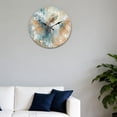 thumbnail image 4 of Hoease 10 Inch Silent Wall Clock, 3D Oil Painting Angel Decorative Wall Clock, Battery Operated Non-Ticking Round Clock for Living Room Bedroom Office Home Decor, 4 of 10