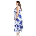 thumbnail image 2 of Vestido Largo Con Escote y Nudo Roman Fashion Talla Extra Azul Rey 38, 2 of 6