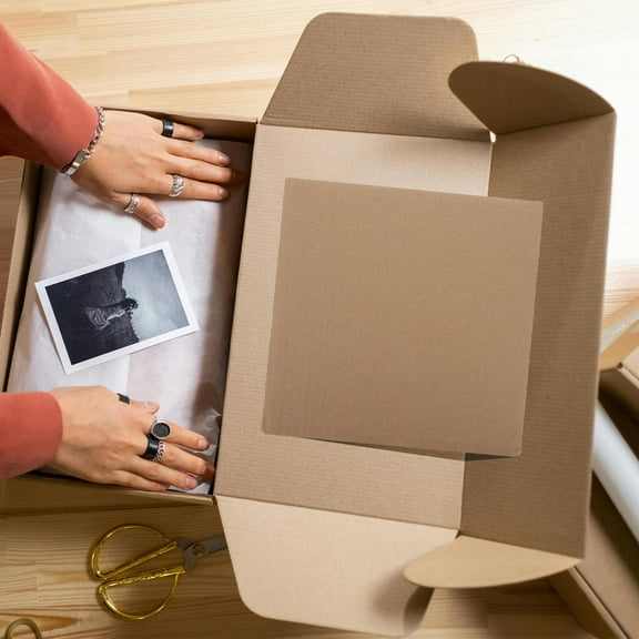 PAMINGONO Edge Protection Sheets for Shipping 12pcs Sturdy Corrugated Paper Light Brown