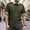 Army Green, variant on Men Polo Shirts Short Sleeve Quarter Button Up Tee Shirts Loose Fit Black Mens Beach Outfit