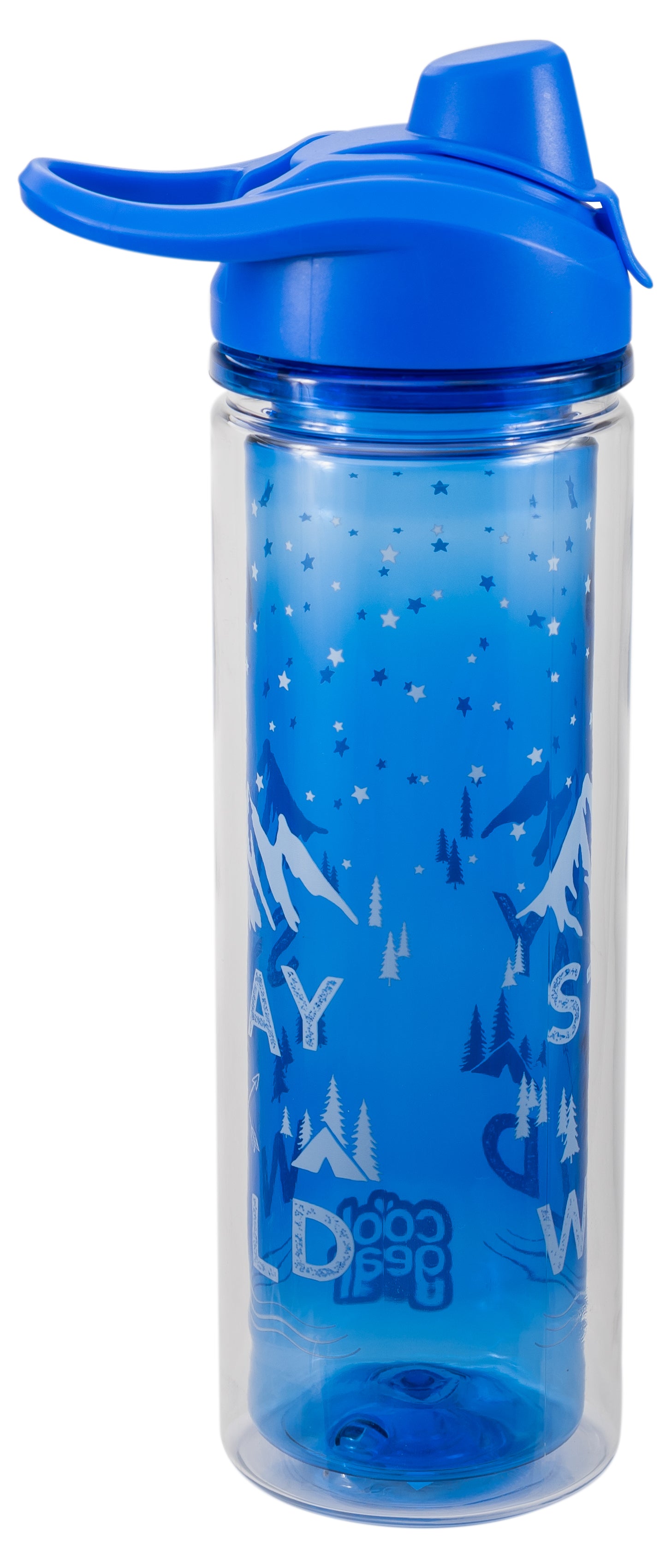 COOL GEAR 2-Pack 20 oz Essence Chugger Water Bottle with Wide Mouth & Flip Cap Design - Unicorn/Leaves - image 2 of 6